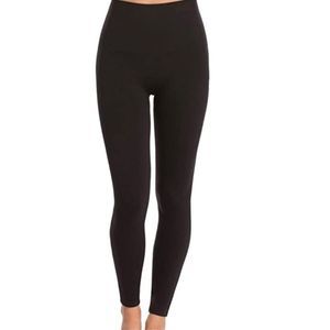Spanx By Sara Blakely Black High Rise Shapewear Compression Leggings Size XL